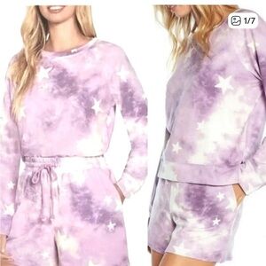 Wildfox Lavender Starry Pajama Set